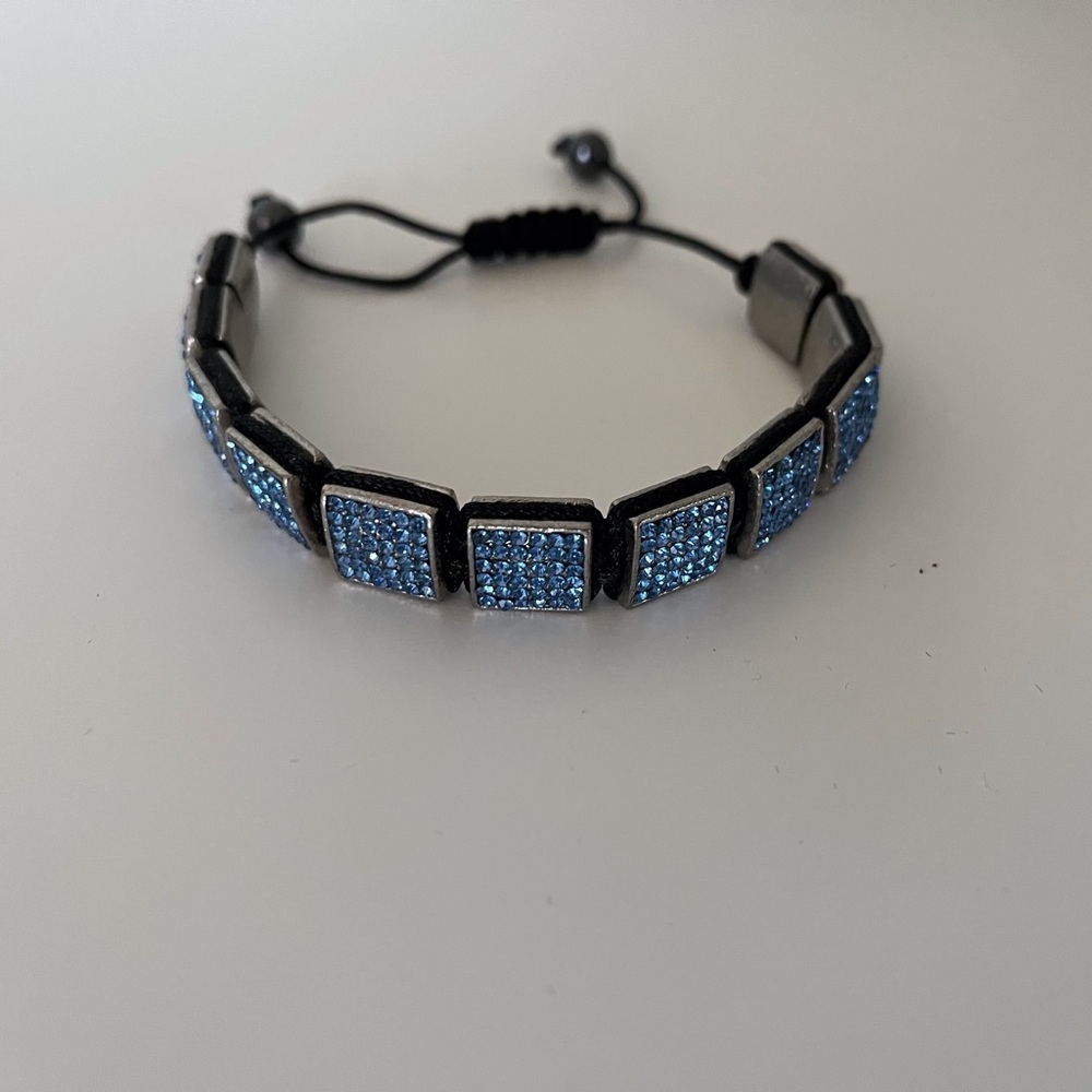 Blue Rhinestone Bracelet - Picture 1 of 1
